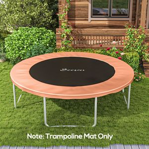 Tappeto di Ricambio Arancione per Trampolino, Compatibile con Ganci a V da 12/14 e Molle da 72/80, Attrezzatura per Divertimento all'Aperto, Dimensione Molle 5.5 Pollici - Product Image 2