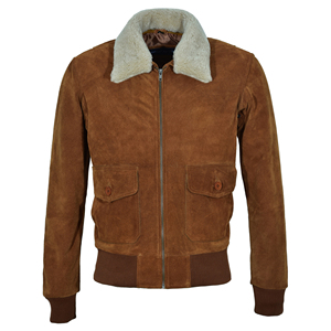 Custom Smart Range Leather 100% Genuine Vintage Cow <b>Suede</b> Waterproof <b>Mens</b> Aviator Streetwear <b>Jacket</b> Topp Gunn Style Winter - Product Image 1