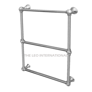 Shiny Polished <b>Clothes</b> and Towels Hanging Wall Mounted Stainless Steel Metal Towel Stand Bathroom Accessories - Product Image 1