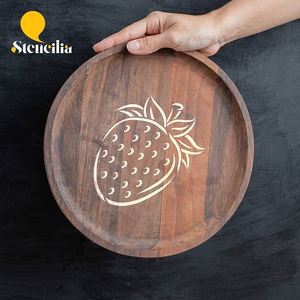 Custom Print Handmade Wood Rectangle Serving Tray Hamsa Hand Engraving Bohemian Design <b>Desk</b> Tableware Single Multifunction - Product Image 3