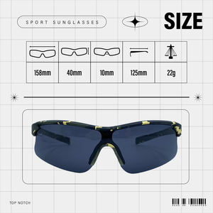 แว่นกันแดดโพลาไรซ์ลายพรางพร้อมส่ง กรอบ PC เลนส์ TAC แว่นตากีฬากลางแจ้ง ขายส่ง - Product Image 5