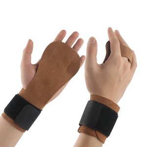 Protège-mains de gymnastique Virsa en cuir et néoprène, durables, réglables, personnalisables, unisexes, avec option OEM - Product Image 1