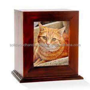 Caja de urna de madera funeraria para cenizas de mascotas, urnas de cremación de madera para cenizas de gatos y perros, urnas de recuerdo a bajo precio - Product Image 2