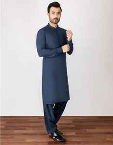 Costume Shalwar Kameez pour homme, fabriqué en usine, dernière collection été 2026, décontracté, en coton, manches longues, motif uni, pour le quotidien et l'Aïd - Product Image 6