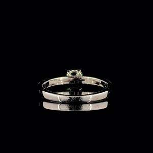 แหวนเพชรเงินทองคุณภาพส่งออกแบบกำหนดเอง VVS ประดับด้วยพลอยสีเขียว สำหรับงานหมั้น งานครบรอบ งานเลี้ยง และเป็นของขวัญ มีจำหน่าย - Product Image 4