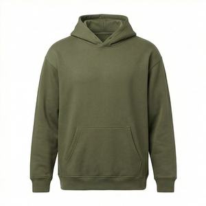 Sweat-shirts personnalisés de streetwear haut de gamme pour hommes, 100% coton, molleton épais, à capuche, col rond, séchage rapide, respirant, avec poche, pour l'hiver - Product Image 1