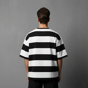 Camisetas de Hombre Estilo Hip Hop, Modernas y Holgadas, con Logotipo Personalizado Serigrafiado, Cuello Redondo, Manga Corta, Diseño con Letras, Ecológicas - Product Image 6