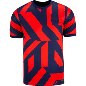 Maillot de football américain rouge pour homme, numéro 12, col en V, manches courtes, tissu polyester respirant - Product Image 4