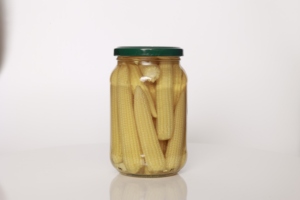 Premium Honey <b>Pickled</b> Baby Corn Sweet Gourmet Preserved Vegetables in Glass <b>Jars</b> Export Quality. - Product Image 2