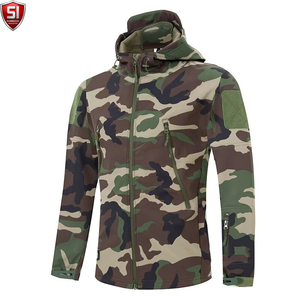 Veste Softshell Homme Sumroos Printemps à Capuche Amovible Coupe-Vent Respirante Fermeture Éclair Extérieur Décontracté Couleur Unie - Product Image 3