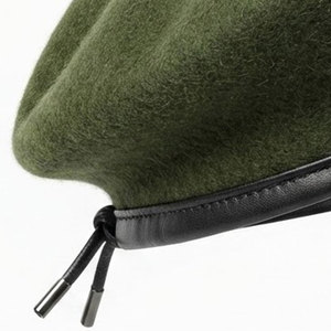Comfortable Winter Outdoor Wool Blend Ceremonial <b>Beret</b> Hat for Formal Gatherings Honor Guard Official Functions - Product Image 2