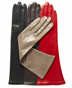 Guantes de Ópera de Piel de Oveja Genuina para Mujer, Térmicos, para las Cuatro Estaciones, Modernos, en Color Marrón, Rojo y Negro, Estilo Sencillo, para Exteriores - Product Image 2