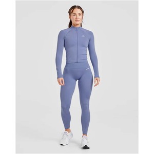 Women Red Full Length Yoga Jumpsuit High Waist Long Sleeve Zipper Tummy Control <b>Shapewear</b> <b>Bodysuit</b> - Product Image 6