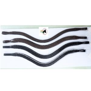 Frontal de cheval en cuir fin avec bordure scintillante et rembourrage doux, base professionnelle pour l'incrustation de cristaux et la pose de rivets - Product Image 1