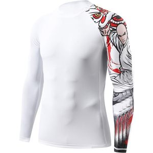 Rashguard de qualité supérieure pour hommes, MMA BJJ, personnalisé, sublimé, compression, sans Gi, Jiu Jitsu Brésilien, respirant, vêtements d'entraînement - Product Image 2