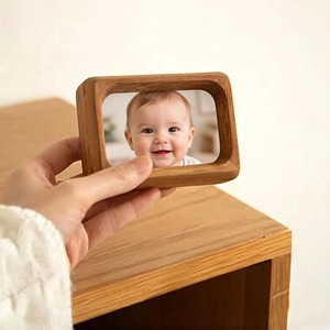 Solid Wooden Eco-Friendly Creative Handmade Durable Lightweight <b>Mini</b> Tabletop Photo Frame with Customized Design-Belladec - Product Image 4