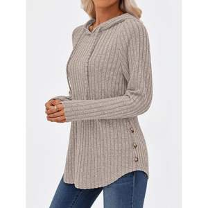 Sweats à capuche surdimensionnés personnalisés pour femmes, manches longues, pulls d'automne, hauts en tailles XS à 4XL, sweats à capuche, pulls - Product Image 2