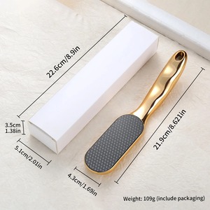 Râpe à pieds en verre nano grainé pour éliminer les peaux mortes, nettoyeur de talons et de semelles, outil de pédicure facile à nettoyer pour salon et usage domestique, suspendable - Product Image 4