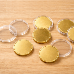 Monedas de latón macizo personalizadas con logotipo grabado, recuerdo, desafío, 40 mm, en blanco - Product Image 1