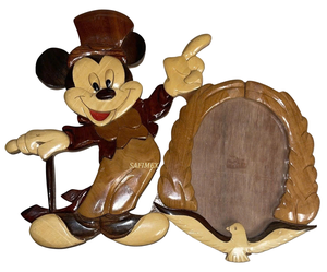 Marco de Fotos de Madera Vintage Hecho a Mano con Intarsia, Recuerdo para Niños de Fábrica Vietnamita, Diseño Personalizado, Regalo Artesanal de Madera - Product Image 6