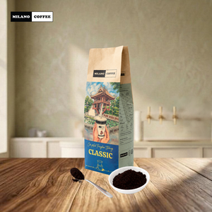 Café Molido Robusta Vietnam Milano Premium 250g, Tueste Oscuro Tradicional, Sabor Intenso y Amargo, Bolsa Kraft, OEM ODM - Product Image 4
