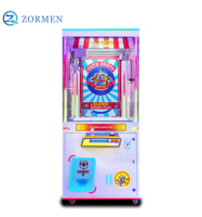 Zormen Cute Party Machine à griffes lumineuse RGB, style borne photo virale, à monnayeur, avec gabinets à prix personnalisables