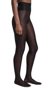 Collants noirs opaques pour femmes, longueur intégrale, sans couture, tricotés, pour un usage quotidien, toutes saisons - Product Image 2