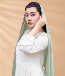 Corona <span class=keywords><strong>Taj</strong></span> para Hiyab, Accesorios para el Cabello Antideslizantes y Sin Estrés, para Todos los Tamaños de Cabeza, Pañuelo para la Cabeza Impreso en 3D, Gorro Interior - Product Image 4