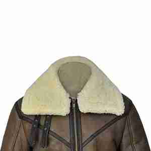 Chaqueta de Cuero para Hombre, Estilo Bomber, con Cuello Alto, Ecológica, Impermeable, Ropa de Invierno para Hombre, Nueva Moda, Gran Venta - Product Image 5