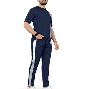Conjunto Deportivo de Verano para Hombre, de Alta Calidad, Personalizado, Estilo Jogger, Corte Regular, Manga Corta, Informal, Transpirable, con Pedrería - Product Image 6