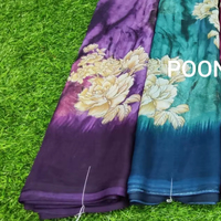 Sari en georgette durable et respirant avec chemisier, idéal pour un usage décontracté – Fabricant et exportateur en gros
