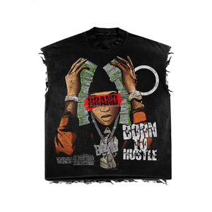 Camiseta Casual de Manga Larga con Efecto Desgastado por el Sol y Lavado Ácido, Camiseta con Apliques Bordados Personalizados, Camisetas Extra Grandes con Efecto Desgastado para Hombre - Product Image 6