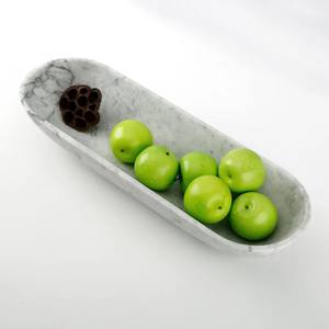 Bols carrés en marbre gris clair, écologiques, faits à la main, modernes, pour la cuisine, la salle à manger, la décoration de table - Product Image 1