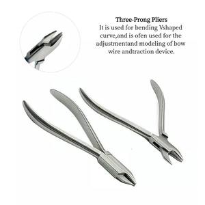 Pince manuelle ADERER 12,5 cm en acier inoxydable, forceps orthodontique à triple bec pour le pliage de fils d'orthodontie et la chirurgie orthodontique par Dentavex - Product Image 5