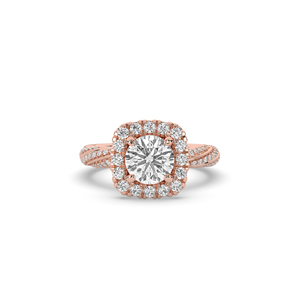Impresionante Anillo de Diamante Redondo Brillante de 2.312 Quilates, Creado en Laboratorio, Estilo Único, Ligero, Oro Sólido de 10K o 14K, Ético y Ecológico - Product Image 1