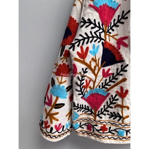 Jacket For Women's Indian 100% Cotton Short Jacket Uzbek Embroidery Suzani Jacket <b>Coat</b> Women's Party Wear Jacket - Product Image 4