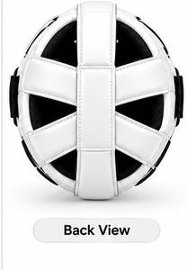 Casque de boxe en cuir blanc General Industries, confortable et écologique, pour MMA, kickboxing, karaté, entraînement et sparring. - Product Image 3