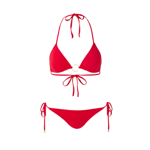 Two Piece Plus Size Halter Neck <b>Sexy</b> Beachwear Padded Push-Up <b>Bikini</b> <b>Sets</b> OEM Custom Logo Front Position Customizable Design - Product Image 3