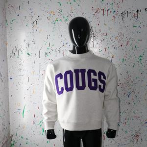 Sudadera COOUGS ASH GREY con Cuello Alto, 100% PURPLE, Apliques Bordados, Cuello Ancho, URBAN PRODUCTIONS - Product Image 5