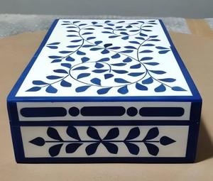 Caja de Joyería Decorativa Hecha a Mano con Diseño Marroquí de Flor de Amor con Incrustaciones de Hueso Ecológica, Decoración para Mesa del Hogar, Año Nuevo - Product Image 2
