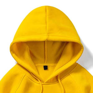 Sudadera con Capucha para Hombre, Estilo Casual, Hombros Caídos, Transpirable, Color Amarillo Mostaza - Product Image 4