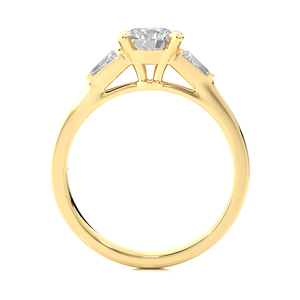 Anillo de Diamantes Creados en Laboratorio de 1.69CT al por Mayor para Mujer, Oro de 18K, 17 Piedras Redondas y Corte Esmeralda, Certificado VS1 - Product Image 6