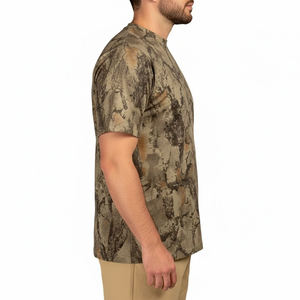 Chemises de sport à manches longues en tissu respirant pour hommes, camouflage sublimé, vente en gros, chemise de chasse professionnelle pour garçons - Product Image 3