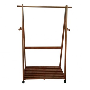 Modern Wooden Coat Hanger Rack with Removable Shelf for Bedroom Home Hotel School Bathroom Gym Dining Living Room Furniture - Product Image 2