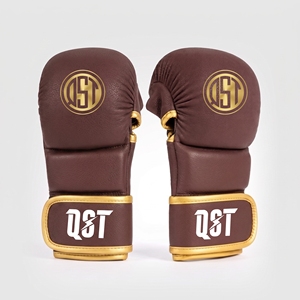 Gants de boxe en cuir premium respirants avec sangle de poignet réglable pour les arts martiaux mixtes, le sparring et l'entraînement en salle de sport - Product Image 3