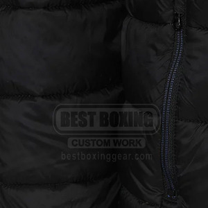 Warm Quilted Winter Coat Lightweight Wind Resistant Outdoor Sports Wear Men Hooded Puffer Jacket - Product Image 5