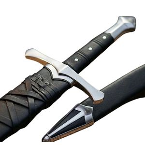 Couteau de combat à lame droite en acier inoxydable avec manche en bois, épaisseur de qualité industrielle, non réglable, support OEM - Product Image 6