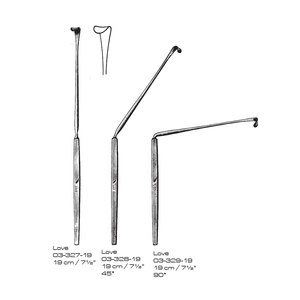 เครื่องมือผ่าตัดแบบดึงกลับ Love Surgical Retractor ขนาด 19 ซม. 7½ นิ้ว รุ่น 45 °   90 °   เครื่องมือผ่าตัดทั่วไปชนิดสแตนเลสแบบใช้มือ  คลาส I ได้รับการรับรองมาตรฐาน CE ISO13485 - Product Image 1