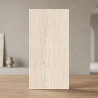 Travertino Mint 60x120 Carrelage de porcelaine aspect marbre émaillé poli de luxe pour le sol du salon Carrelages de sol en céramique