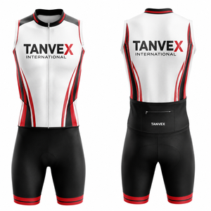 Ensemble de maillots de cyclisme personnalisés écologiques TANVEX International pour hommes, respirant, en polyester, imprimé arc-en-ciel, unisexe adulte - Product Image 4